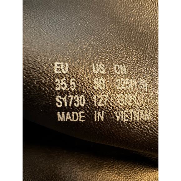 STUART WEITZMAN Amber black leather over-the-knee boots size 35.5/ US 5 (New) - Picture 9 of 9